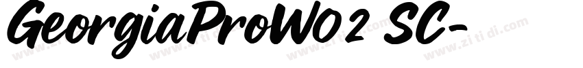 GeorgiaProW02 SC字体转换